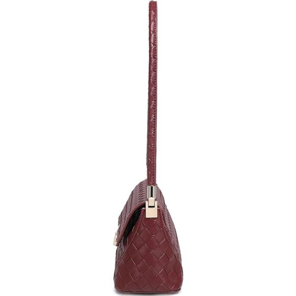 Women Wine Red Imported Vintage Retro Classic Cute Hobo Tote Mini Clutch Bags - Picture 2 of 4